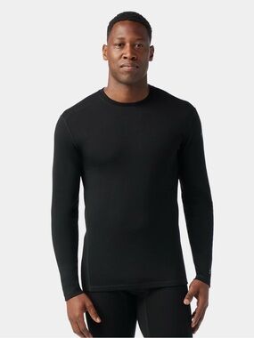 Smartwool Men's Classic Thermal Merino Base Layer Crew Top Black XL